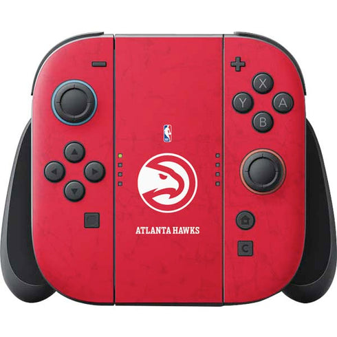 NBA Atlanta Hawks Distressed Nintendo Switch 2 (2025) Joy-Con Controller Skin