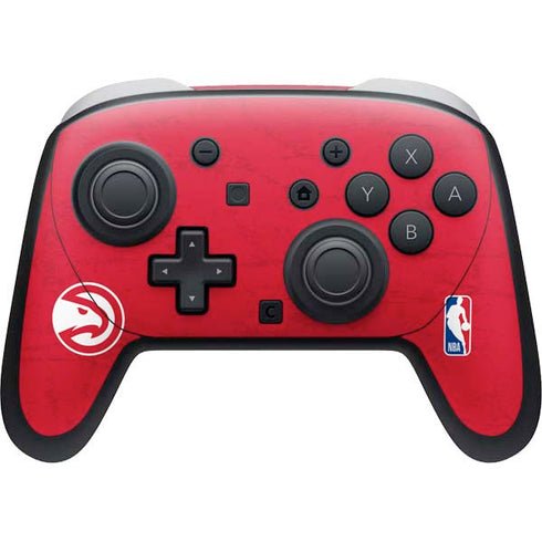 NBA Atlanta Hawks Distressed Nintendo Switch 2 (2025) Pro Controller Skin