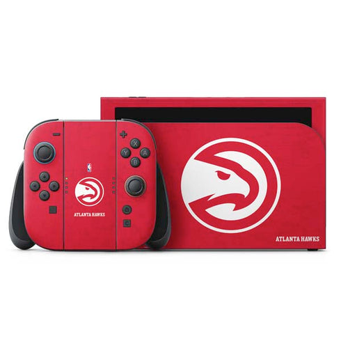 NBA Atlanta Hawks Distressed Nintendo Switch 2 (2025) with Joy-Con Skin