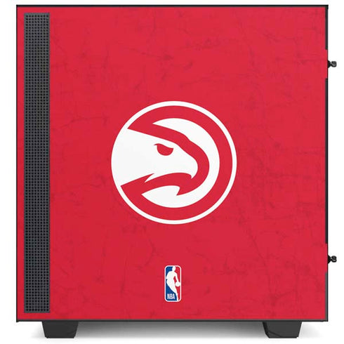 NBA Atlanta Hawks Distressed NZXT H510 Compact ATX Mid-Tower Case Skin