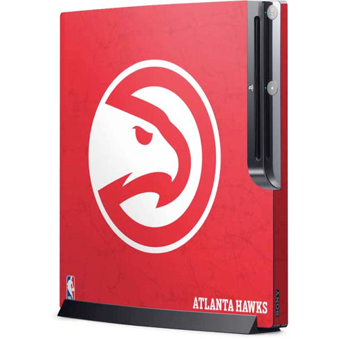 NBA Atlanta Hawks Distressed Playstation 3 & PS3 Slim Skin