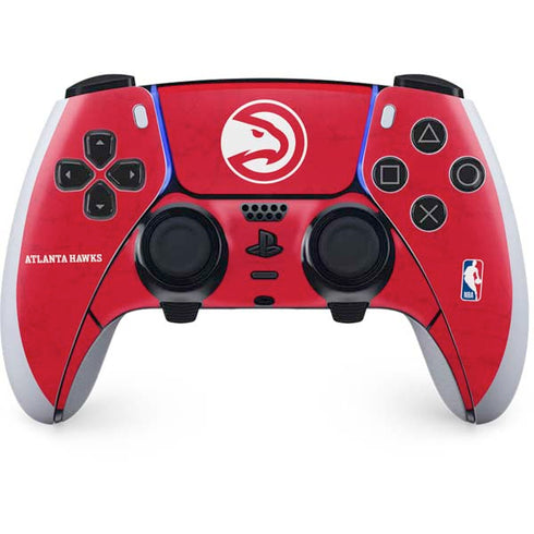 NBA Atlanta Hawks Distressed PS5 DualSense Edge Pro Controller Skin