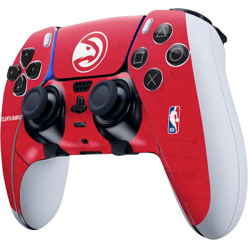 NBA Atlanta Hawks Distressed PS5 DualSense Edge Pro Controller Skin