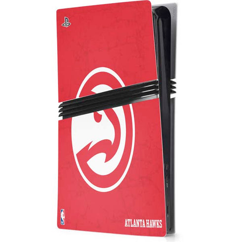 NBA Atlanta Hawks Distressed PS5 Pro Console Skin