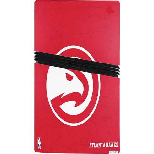 NBA Atlanta Hawks Distressed PS5 Pro Console Skin