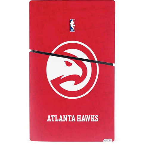 NBA Atlanta Hawks Distressed PS5 Slim Digital Edition Console Skin