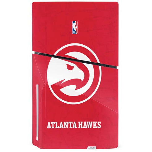 NBA Atlanta Hawks Distressed PS5 Slim Disk Bundle Skin