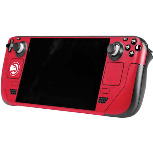 NBA Atlanta Hawks Distressed Steam Deck Handheld Gaming Computer OLED Skin