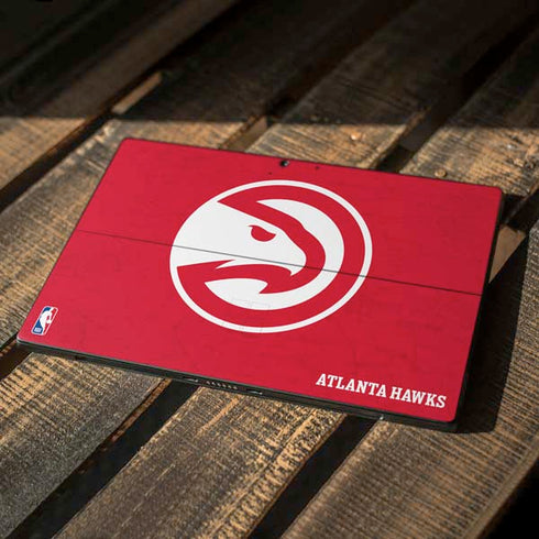 NBA Atlanta Hawks Distressed Surface Pro 7 Skin