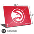 NBA Atlanta Hawks Distressed Universal Laptop 13in (10.6 x 7.6in) Skin