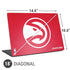 NBA Atlanta Hawks Distressed Universal Laptop 18in (14.6 x 10.6in) Skin