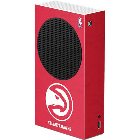 NBA Atlanta Hawks Distressed Xbox Series S Console Skin