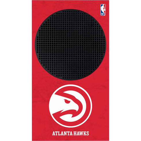 NBA Atlanta Hawks Distressed Xbox Series S Console Skin