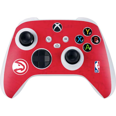 NBA Atlanta Hawks Distressed Xbox Series S Controller Skin
