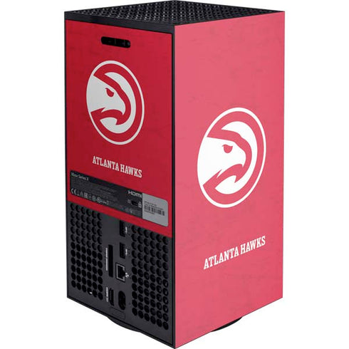 NBA Atlanta Hawks Distressed Xbox Series X Console Skin