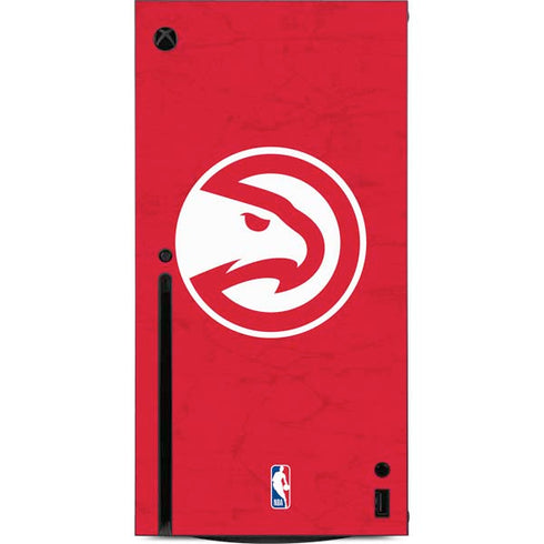 NBA Atlanta Hawks Distressed Xbox Series X Console Skin