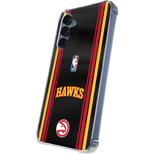 NBA Atlanta Hawks Jersey Galaxy A55 5G Clear Case