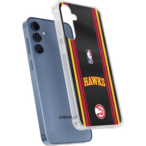 NBA Atlanta Hawks Jersey Galaxy A55 5G Clear Case