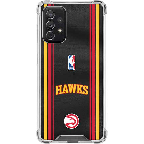 NBA Atlanta Hawks Jersey Galaxy A72 5G Clear Case
