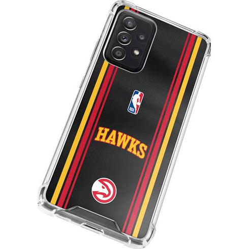 NBA Atlanta Hawks Jersey Galaxy A72 5G Clear Case