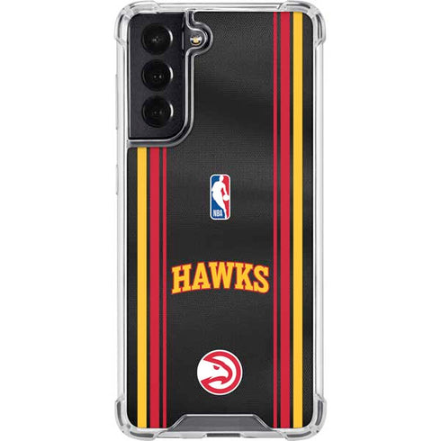 NBA Atlanta Hawks Jersey Galaxy S22 Clear Case