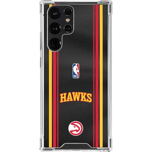 NBA Atlanta Hawks Jersey Galaxy S22 Ultra Clear Case