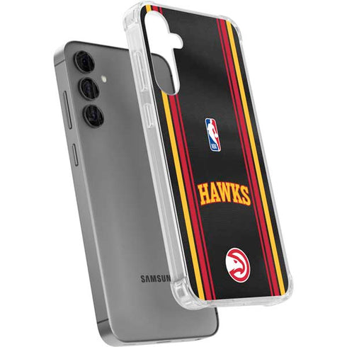 NBA Atlanta Hawks Jersey Galaxy S24 Plus Clear Case