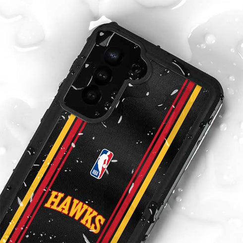 NBA Atlanta Hawks Jersey Galaxy S24 Plus Waterproof Case