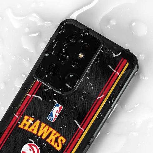 NBA Atlanta Hawks Jersey Galaxy S24 Ultra Waterproof Case