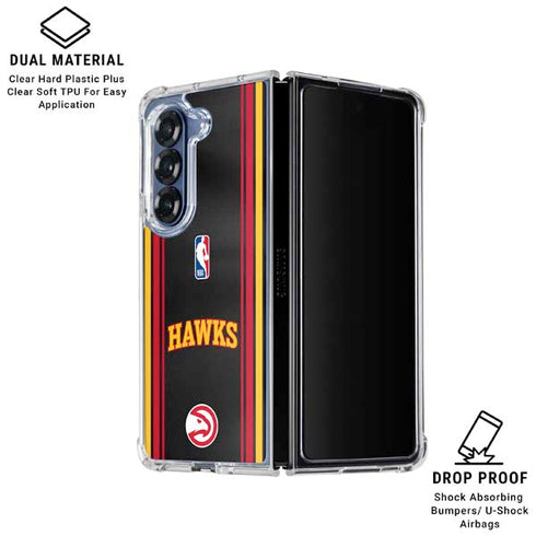 NBA Atlanta Hawks Jersey Galaxy Z Fold6 Clear Case