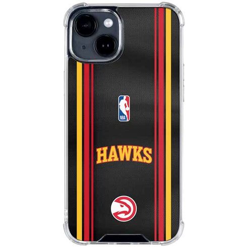 NBA Atlanta Hawks Jersey iPhone 14 Plus Clear Case