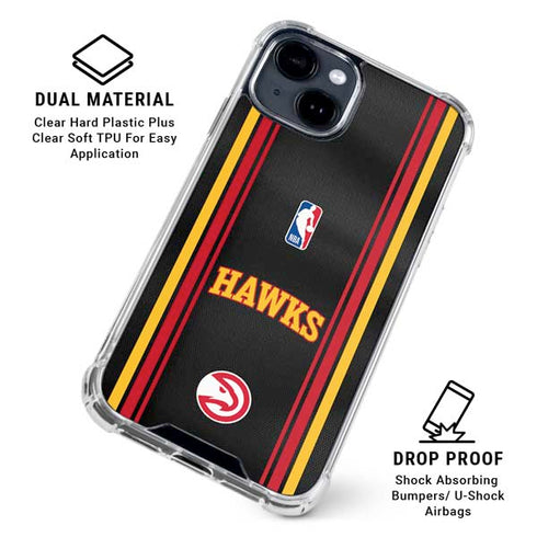 NBA Atlanta Hawks Jersey iPhone 14 Plus Clear Case