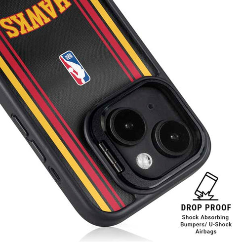 NBA Atlanta Hawks Jersey iPhone 15 Plus Kickstand Case