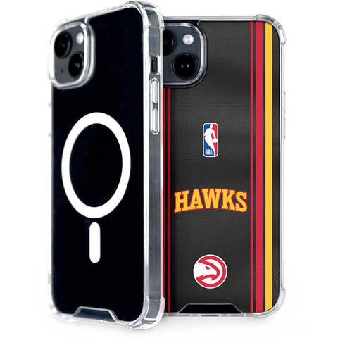 NBA Atlanta Hawks Jersey iPhone 15 Plus MagSafe Case