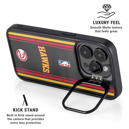 NBA Atlanta Hawks Jersey iPhone 15 Pro Kickstand Case