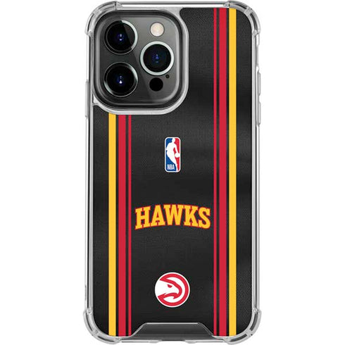 NBA Atlanta Hawks Jersey iPhone 15 Pro Max Clear Case