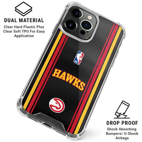 NBA Atlanta Hawks Jersey iPhone 15 Pro Max Clear Case