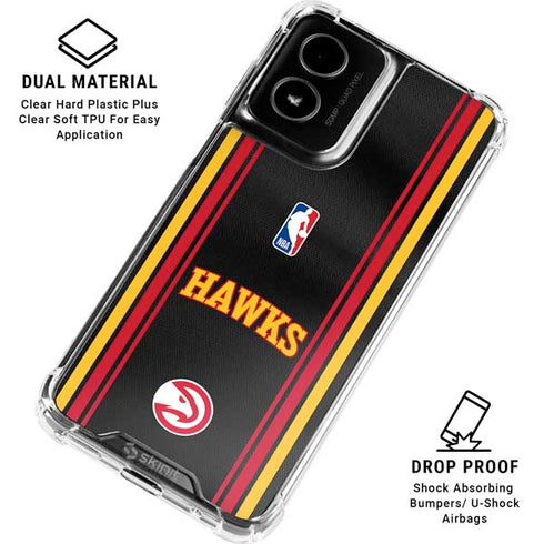 NBA Atlanta Hawks Jersey Moto G Power 5G (2024) Clear Case