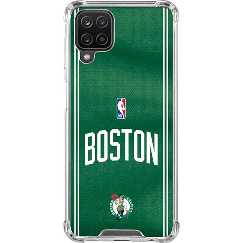 NBA Boston Celtics Jersey Galaxy A12 Clear Case