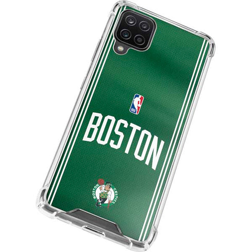 NBA Boston Celtics Jersey Galaxy A12 Clear Case