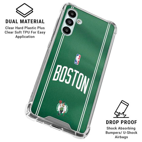 NBA Boston Celtics Jersey Galaxy A13 5G Clear Case