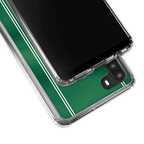 NBA Boston Celtics Jersey Galaxy A21 Clear Case
