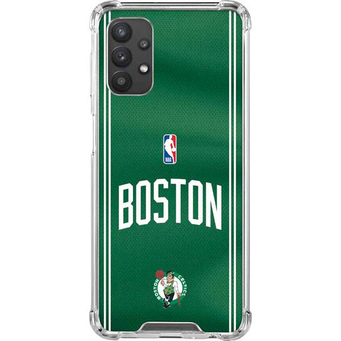 NBA Boston Celtics Jersey Galaxy A32 5G Clear Case