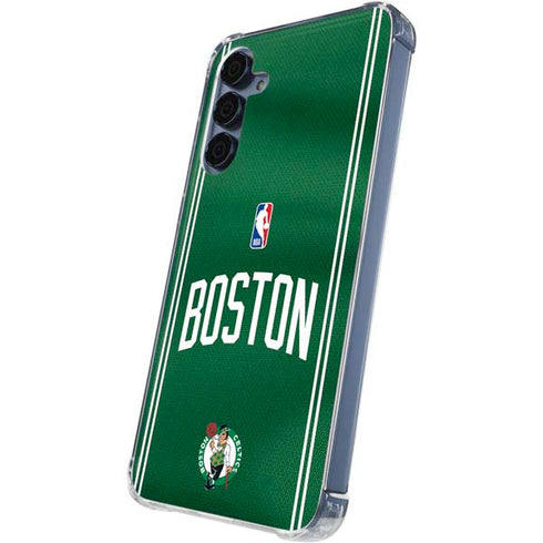 NBA Boston Celtics Jersey Galaxy A35 5G Clear Case
