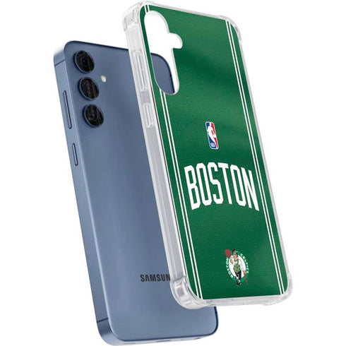 NBA Boston Celtics Jersey Galaxy A35 5G Clear Case