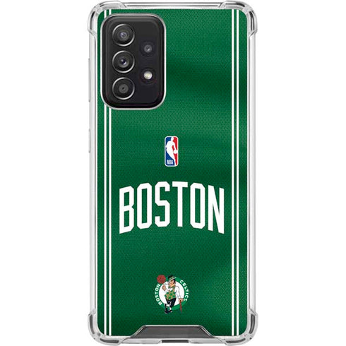 NBA Boston Celtics Jersey Galaxy A52 5G Clear Case
