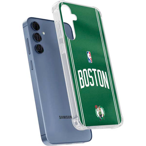 NBA Boston Celtics Jersey Galaxy A55 5G Clear Case