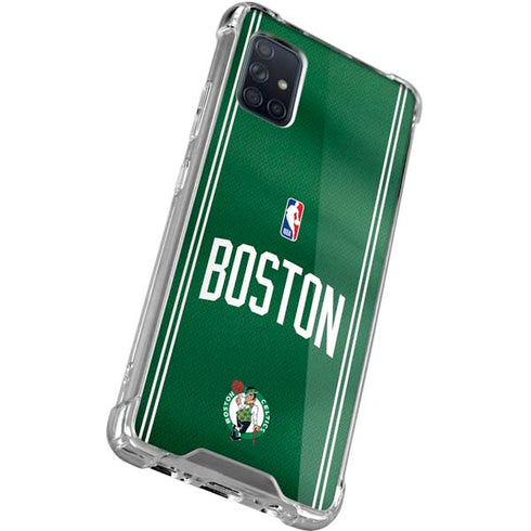 NBA Boston Celtics Jersey Galaxy A71 5G Clear Case
