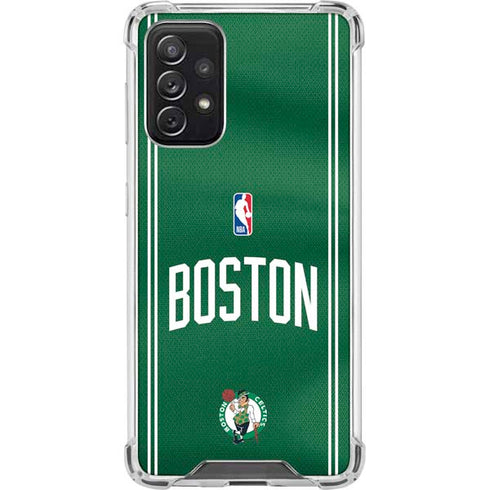 NBA Boston Celtics Jersey Galaxy A72 5G Clear Case