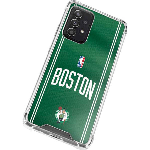 NBA Boston Celtics Jersey Galaxy A72 5G Clear Case